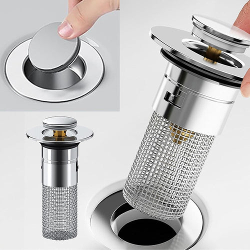 Pack 3 Filtre de drain de sol en acier inoxydable