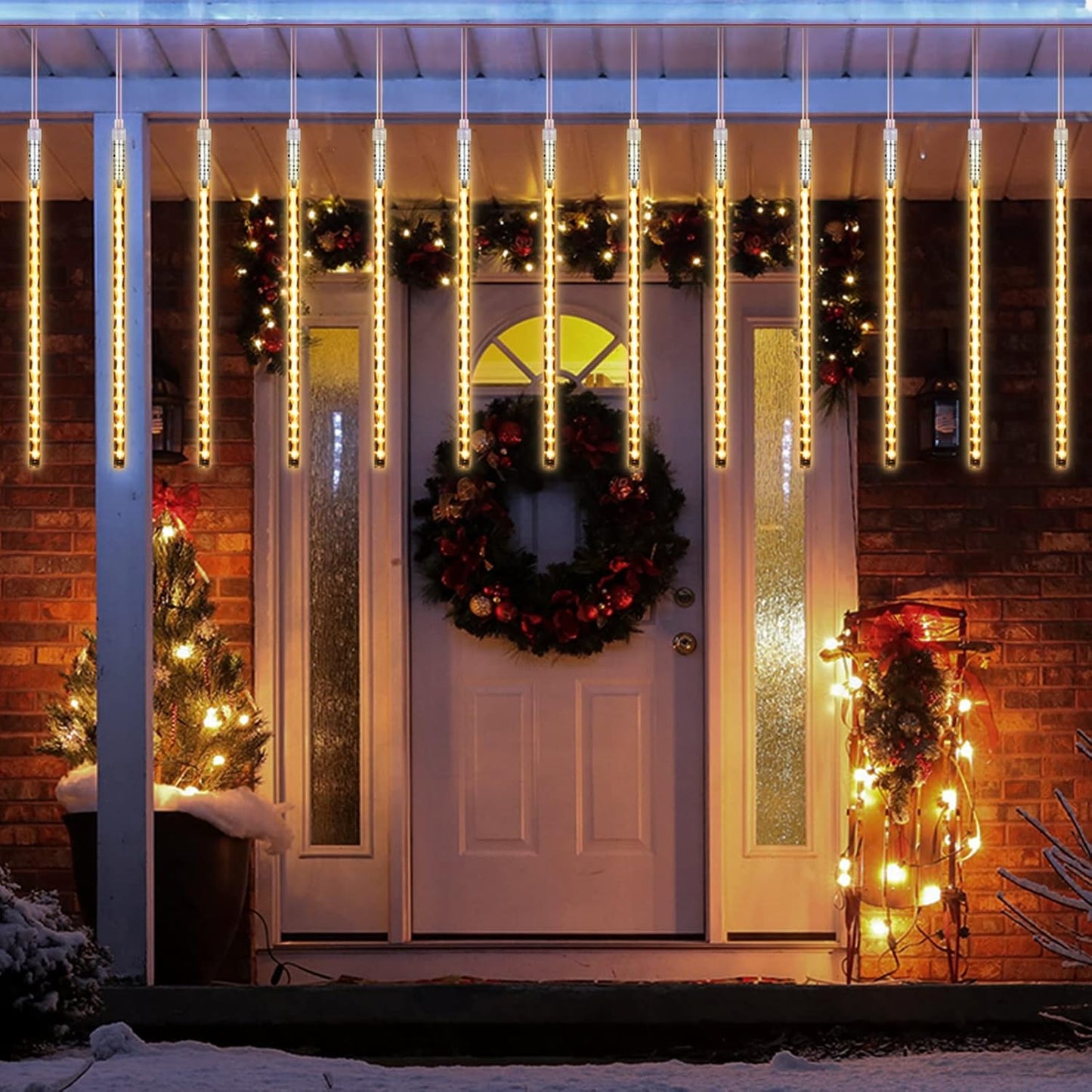 Lumières Led Chutes De Neige solaire