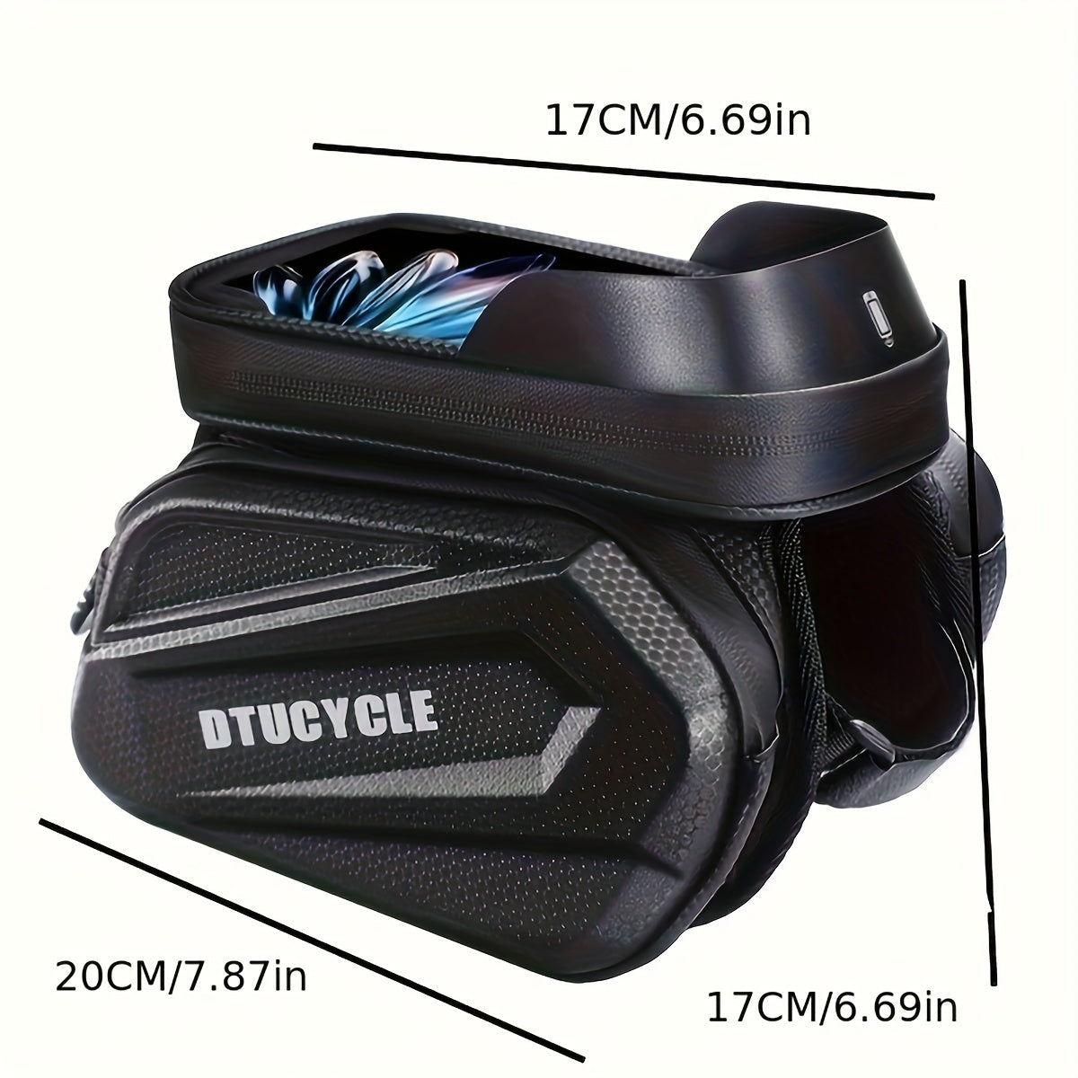 Sacoche de Rangement pour Vélo avec Fenêtre Tactile