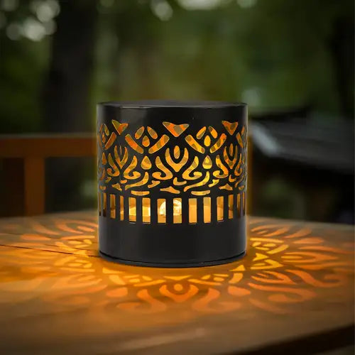 Pack 6 lampes solaires en métal