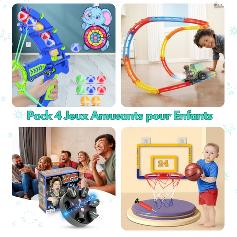 Pack 4 Jeux Amusants pour Enfants