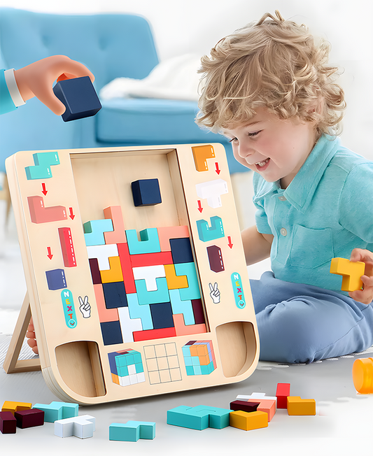 Puzzle de bloques en bois