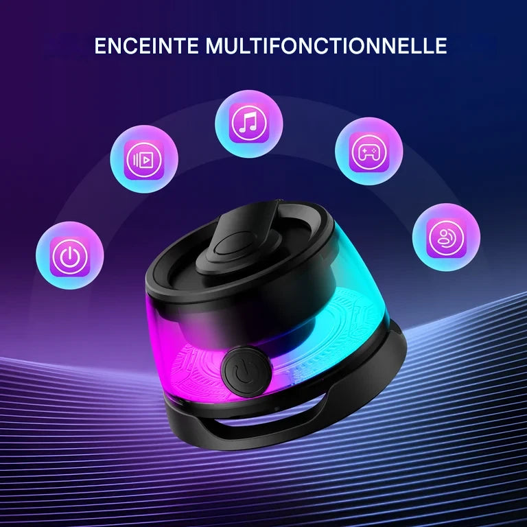 Mini Speaker LED Magnétique