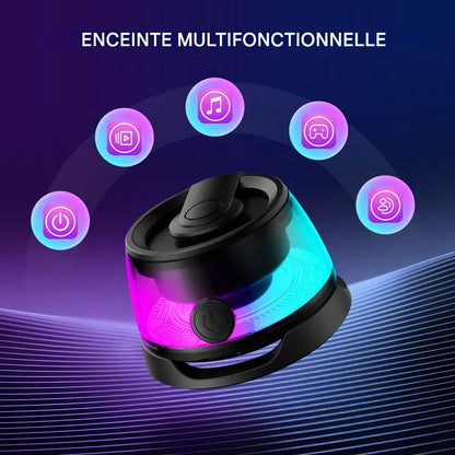 Mini Speaker LED Magnétique