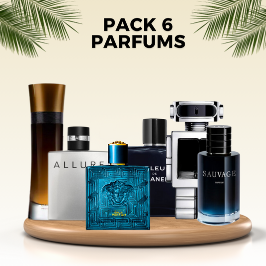 Pack 6 Parfums pour homme