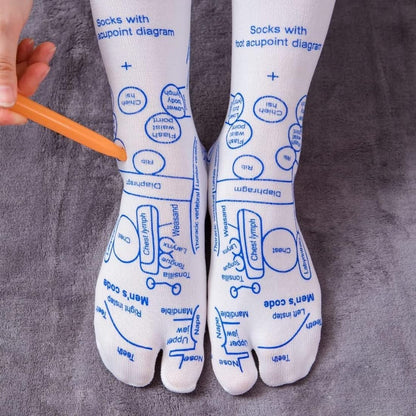 Chaussettes de réflexologie avec outils de massage