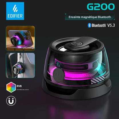 Mini Speaker LED Magnétique