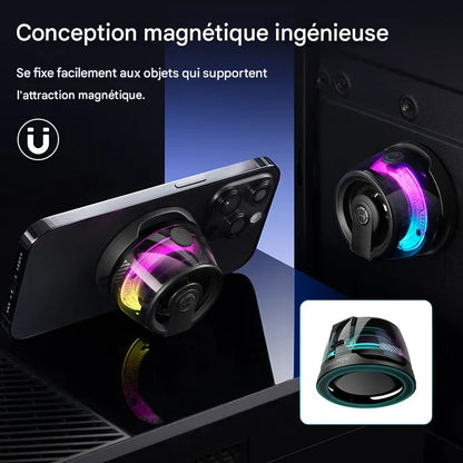 Mini Speaker LED Magnétique
