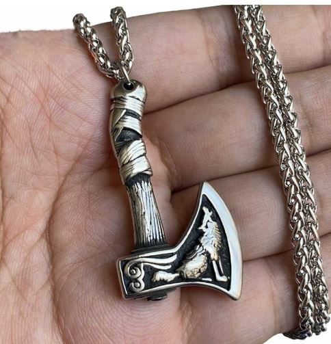 Collier Pendentif Viking en Acier Inoxydable