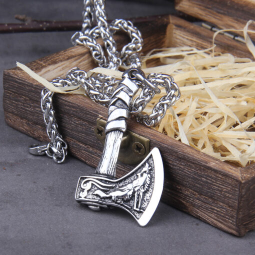 Collier Pendentif Viking en Acier Inoxydable