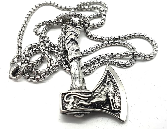 Collier Pendentif Viking en Acier Inoxydable