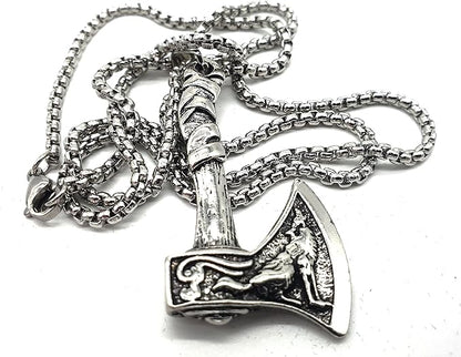 Collier Pendentif Viking en Acier Inoxydable